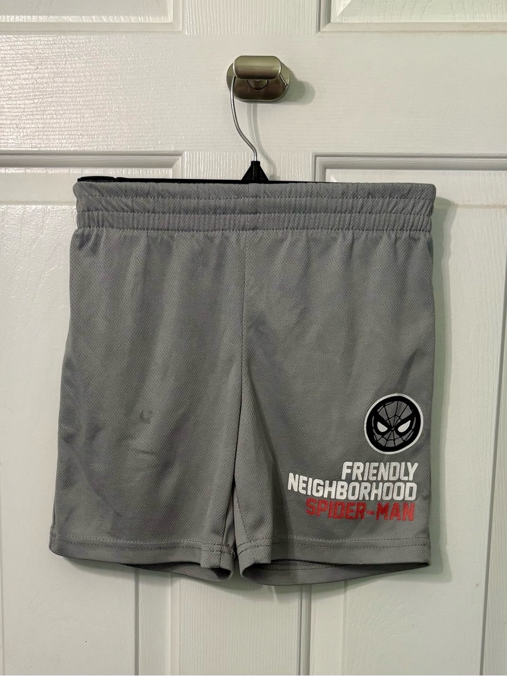 Marvel Gray Spider-Man Logo Athletic Shorts